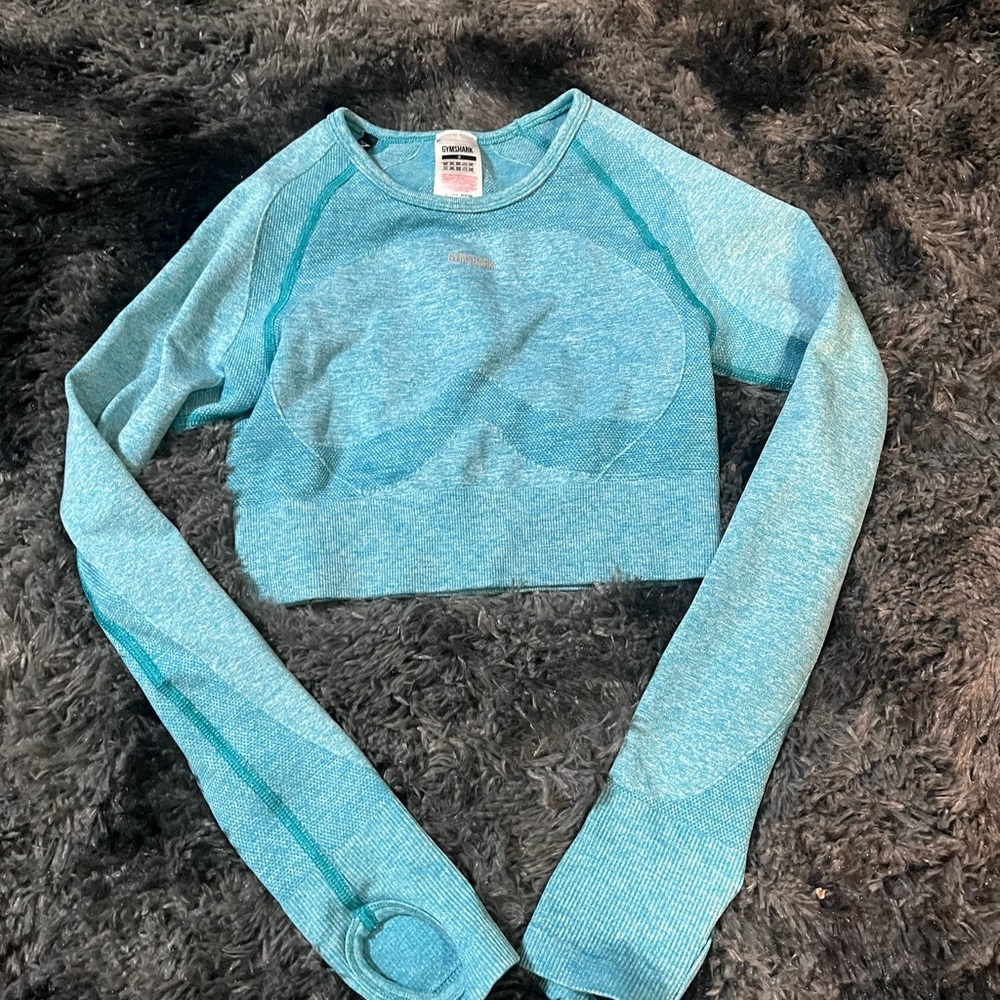 Gymshark Flex Long‎ Sleeve Crop Top Womans Small